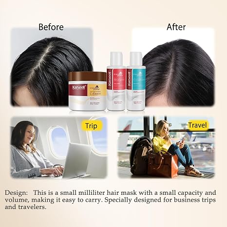 KARSEELL PURPLE & COLLAGEN HAIR CARE TRAVEL SET - 4 PCS