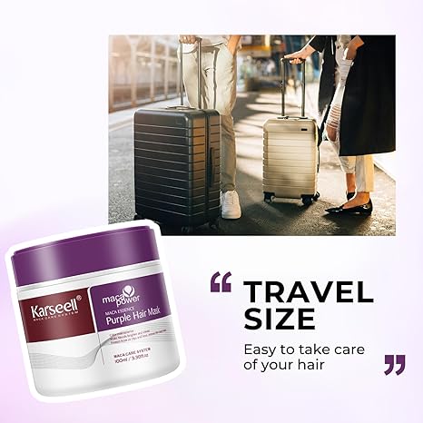 KARSEELL PURPLE & COLLAGEN HAIR CARE TRAVEL SET - 4 PCS
