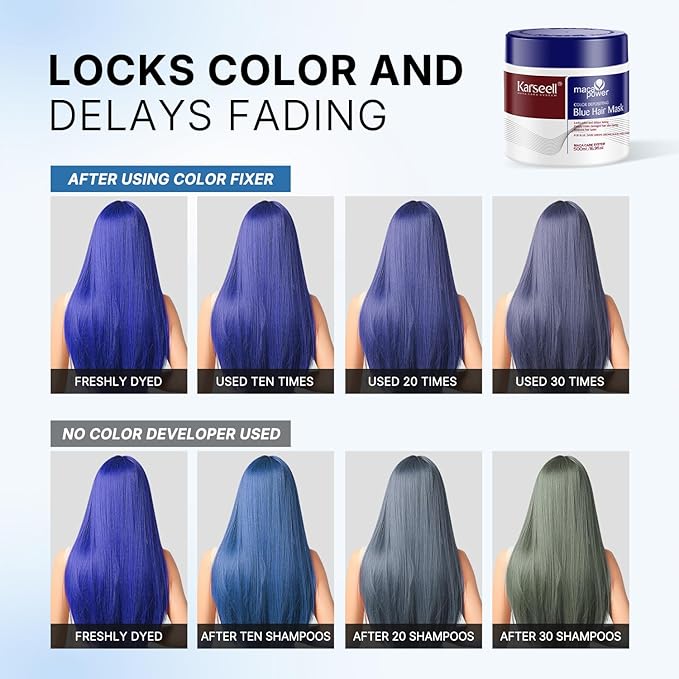 COLOR DEPOSITING BLUE HAIR MASK