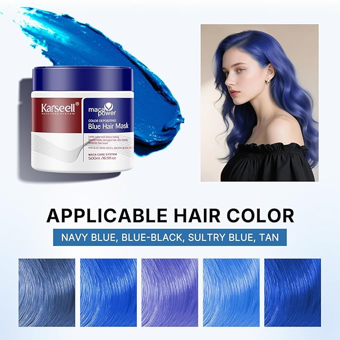 COLOR DEPOSITING BLUE HAIR MASK