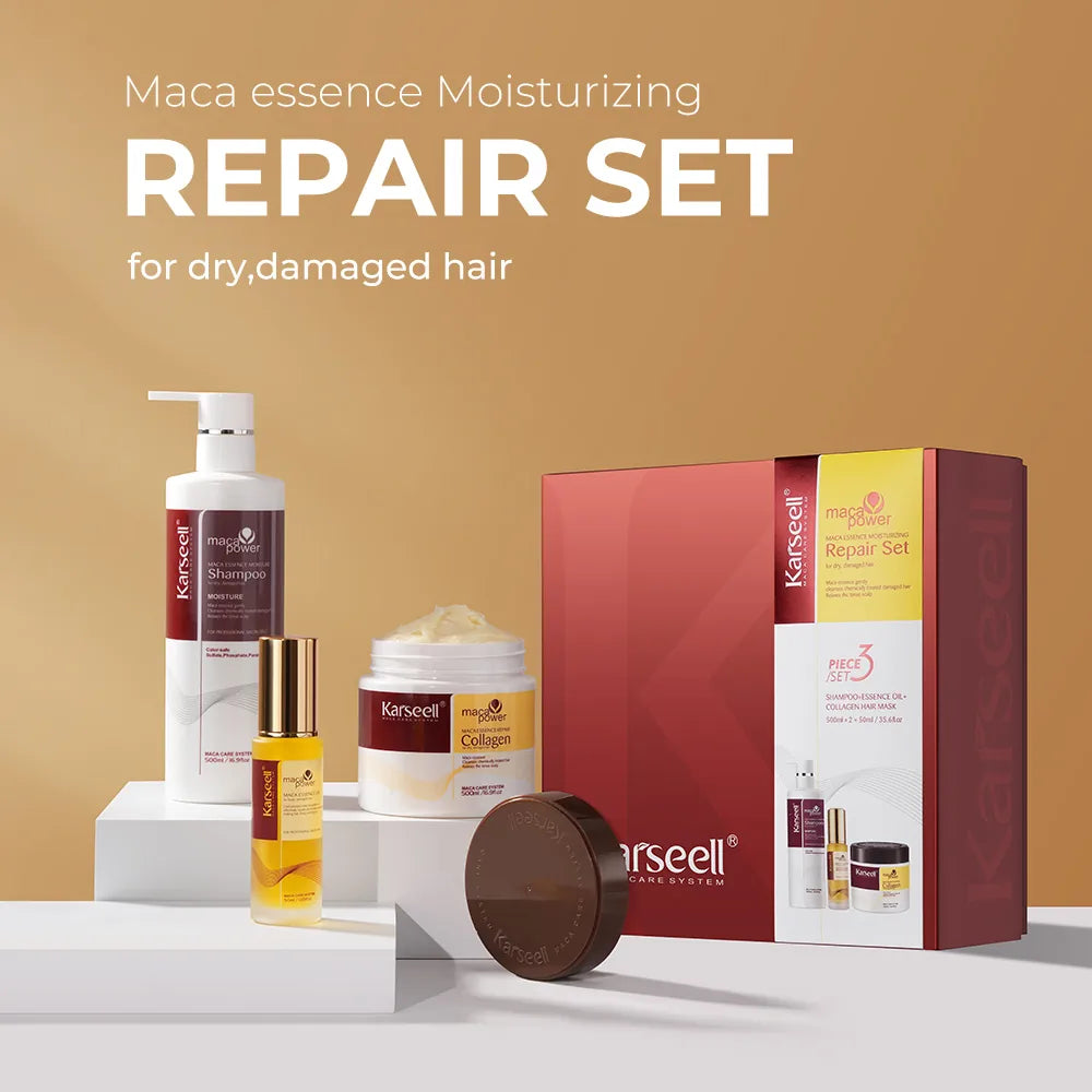 KARSEELL COLLAGEN HAIR MASK + HAIR SHAMPOO + ARGAN OIL SET