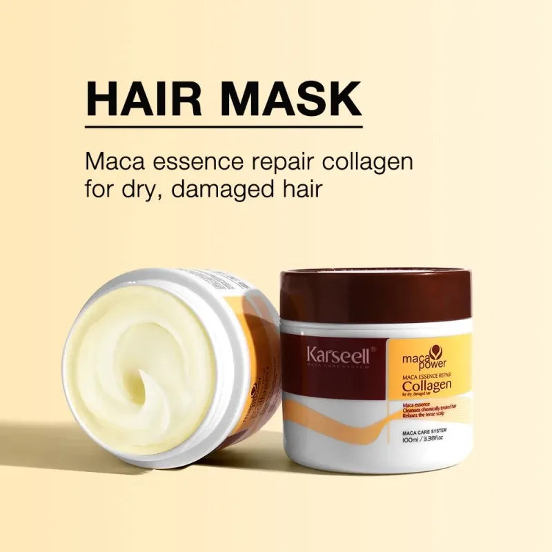 KARSEELL COLLAGEN HAIR MASK + SHAMPOO & CONDITIONER TRAVEL SET
