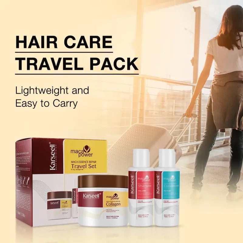 KARSEELL COLLAGEN HAIR MASK + SHAMPOO & CONDITIONER TRAVEL SET