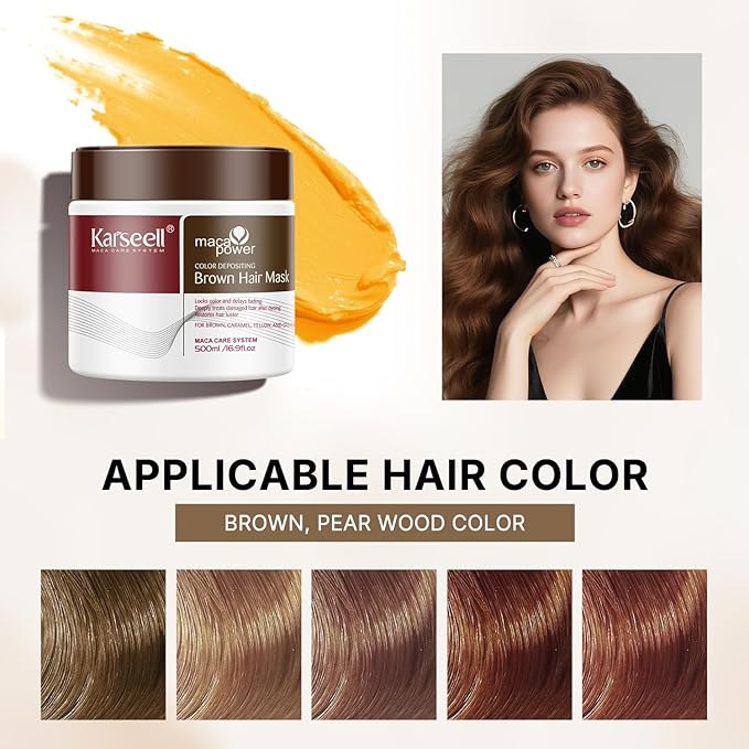 COLOR DEPOSITING BROWN HAIR MASK