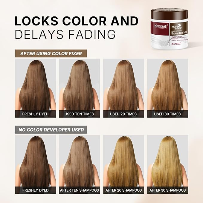 COLOR DEPOSITING BROWN HAIR MASK