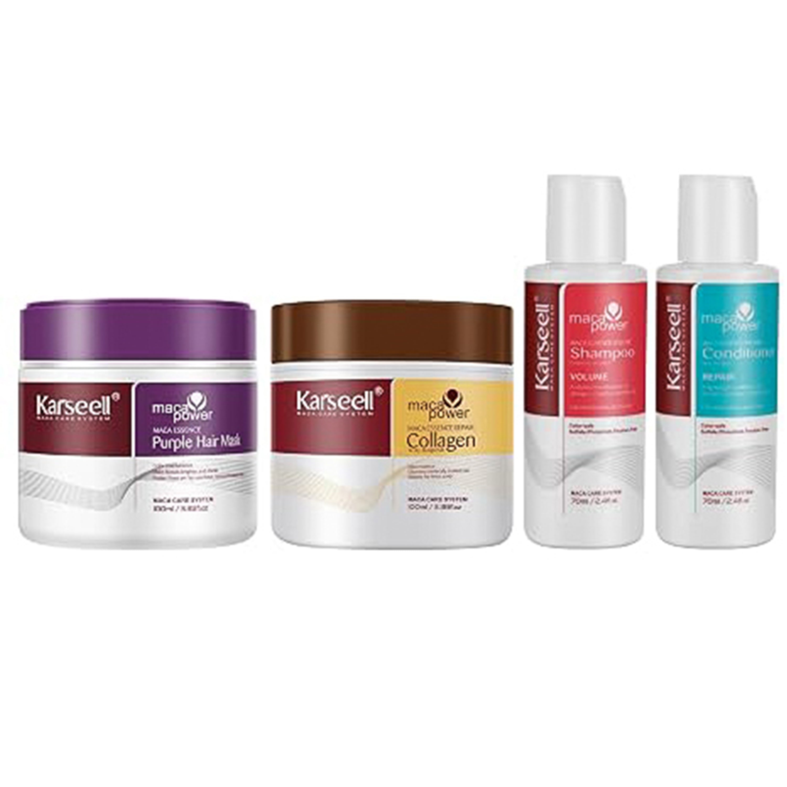 KARSEELL PURPLE & COLLAGEN HAIR CARE TRAVEL SET - 4 PCS