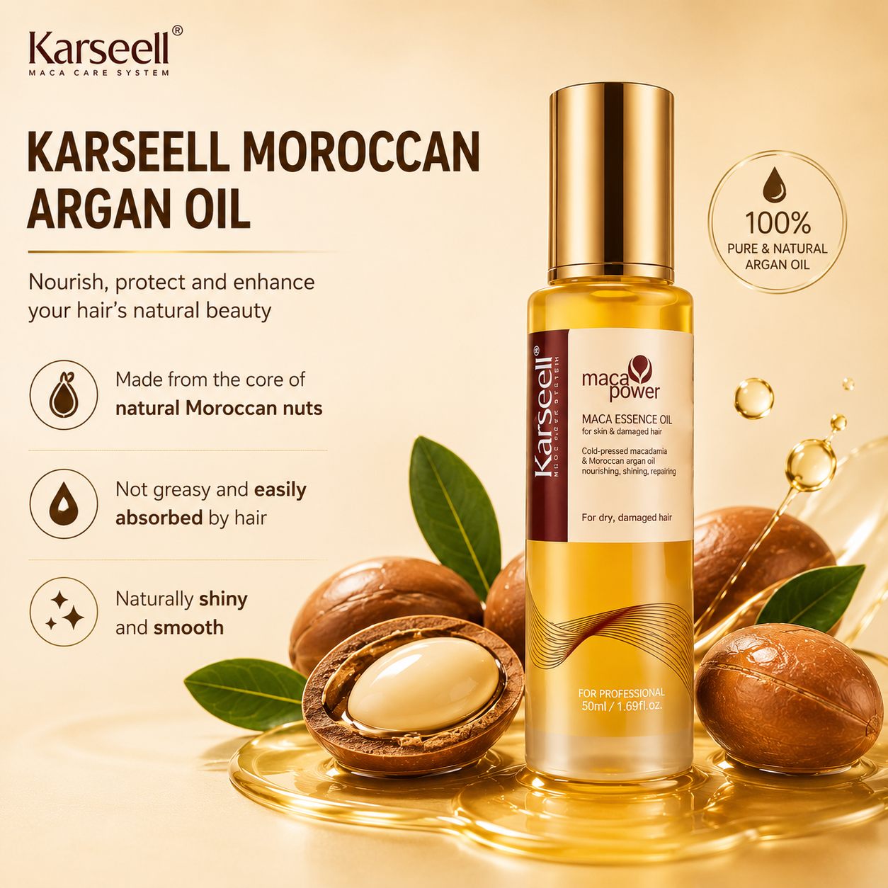 KARSEELL COLLAGEN HAIR MASK + ARGAN OIL REPAIR SET