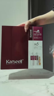 KARSEELL HAIR OIL + SHAMPOO AND CONDITIONER HAIR REPAIR SET